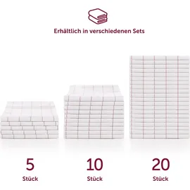 Blumtal 10er Set Premium Geschirrtücher - Hochwertige Geschirrhandtücher, 100% Baumwolle rot kariert, 50x70cm - Rot