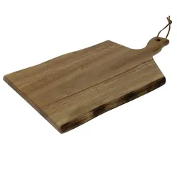 Gastronoble Olympia Servierbrett | Akazienholz | Wellenform | 30,5 x 21,5 cm | 4 Bretter
