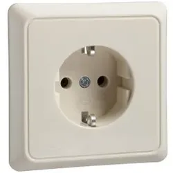 Elso 255000 Steckdose 16A RENOVIERUNG komplett Schraubklemme perlweiß