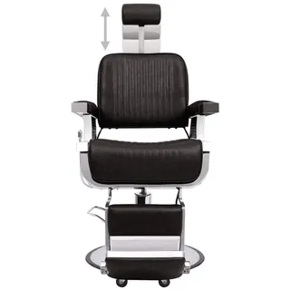 vidaXL Friseurstuhl Schwarz 68x69x116 cm Kunstleder