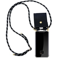 cadorabo TPU Silikon Case Necklace Design Slim Kratzfest Kordel Band mit Etui Rundumschutz Case Hülle für Huawei Mate 20 PRO in Schwarz