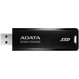 A-Data ADATA SC610 2000 GB, USB-A), USB 3.2 Gen 2 (3.1 Gen 2) Schwarz