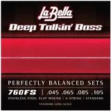 LA BELLA 760FS Flatwound 045-105 (4x, E-Gitarre, 0.11"), Saiten
