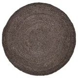 Marrakesch Orient & Mediterran Interior Boho Teppich Abrila handgefertigt aus Jute in Braun 100 cm handgemacht