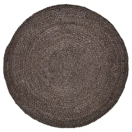 Marrakesch Orient & Mediterran Interior Boho Teppich Abrila handgefertigt aus Jute in Braun 100 cm handgemacht