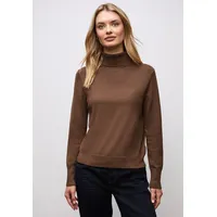 STREET ONE Rollkragenpullover - braun,