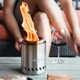 Redfire Tischfeuer Volcano Ø 17 cm Silber