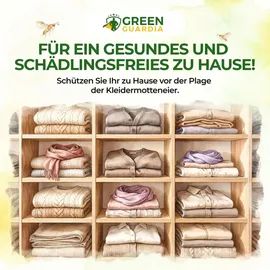 green guardia Schlupfwespen gegen Kleidermotten Mottenfalle 3 Karten