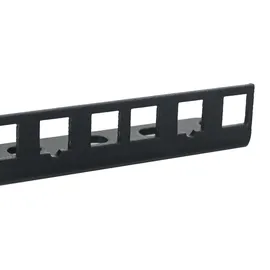 HMF Rackschiene für Serverschrank, 6u, 10 Zoll, Schwarz