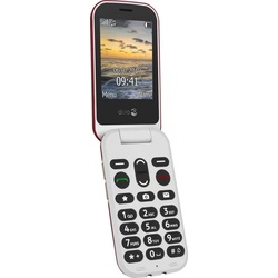 Doro 6060 Handy (7,11 cm/2,8 Zoll, 3 MP Kamera) rot