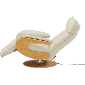 HIMOLLA Relaxsessel 7818 Leder 75 x 108 x 84 cm Weiß elektrisch