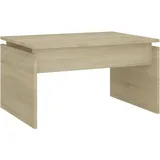 vidaXL Couchtisch Sonoma-Eiche Braun 68 x 50 x 38 cm