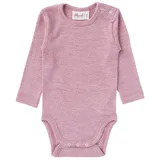 People Wear Organic Body Baumwolle-Wolle-Seide Baby Body Bio Baumwolle, Bio Wolle rosa 86/92