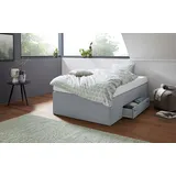 Westfalia Schlafkomfort Boxspringbett 120 x 200 cm Grau