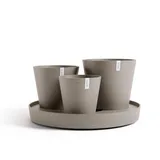 Ecopots Dubai Ø 56,5 x 30,7 cm Taupe