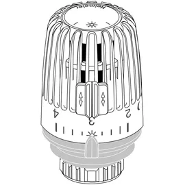 HEIMEIER Thermostatkopf K schwarz Heizkörperthermostat