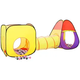 vidaXL Spielzelt mit 250 Bällen Mehrfarbig 255x80x100 cm