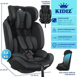 Kidiz Autokindersitz schwarz