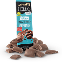 Lindt Hello, Vegan Tafel Roasted Salty Almonds 100g