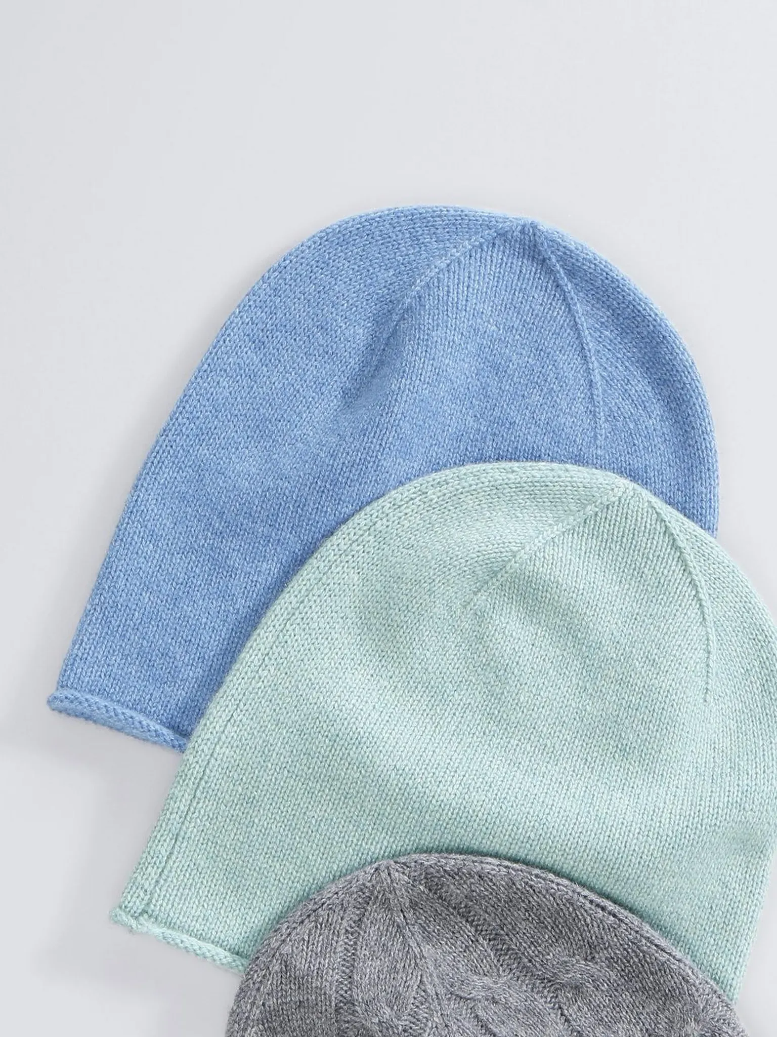 Beanie aus 100% PREMIUM Kaschmir Peter Hahn Cashmere blau