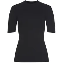 LASCANA Kurzarmpullover Schwarz 36/38