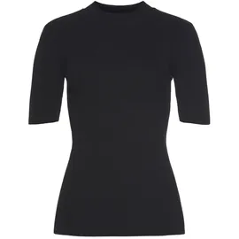 LASCANA Kurzarmpullover Schwarz 36/38