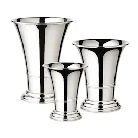 Edzard Vase Tromba, Höhe 15 cm, Ø 14 cm, schwerversilbert