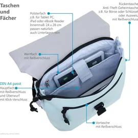 Elephant Gin Rucksack Damen Takskal Fashion small medium DIN A4 aus Plane outdoor wetterfest Bürotasche für Damen mit Tablet PC Fach Freizeitru... + Rosa