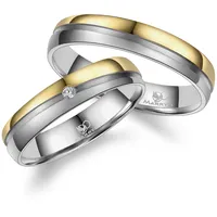 Trauring MARRYA "Titan Ringe Trauringe Eheringe Partnerringe" Gr. 66, gold (herren ring, silber, gold), Fingerringe, Damen, 66, Titan