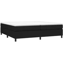 vidaXL Boxspringbettgestell Schwarz 200x200 cm Stoff