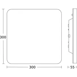 Steinel R20 Q basic SC 1 LED quadratisch weiß