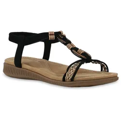 Damen Riemchensandalen in Schwarz
