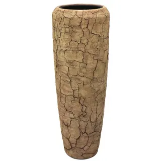 Flingora Bodenvase Brook, mit Einsatz - Pflanzvase - Indoor - Cappuccino - Höhe 97 cm beige Ø 34 cm x 97 cm