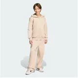 adidas Kinder Sportanzug Fleece mit Kapuze Kinder, Größe 164 in Braun CRLI/WHITE