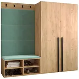 ABIKS MÖBEL Garderoben-Set MIRO Set 5, Garderobe mit gepolsterten Paneelen, Modern Design