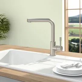 Villeroy & Boch Modern Steel Niederdruck edelstahl massiv 966811LC