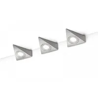 Trio LED-Unterbauleuchten 3er-Set Nickel matt