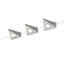 Trio LED-Unterbauleuchten 3er-Set Nickel matt