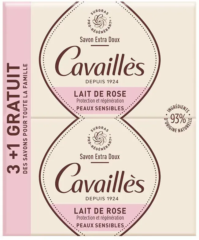 Rogé Cavaillès Rosenmilch-Duft-Surgras-Seife