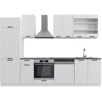 Vicco Küche Fame-Line 300 cm Küchenzeile Landhaus Küchenblock Einbau Weiß