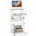 Costway Schreibtisch, Computertisch mit höhenverstellbarer Tischplatte, PC-Tisch stehend, Steh-Sitz Tisch, 55x53x98cm & Braun