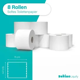 Satino Toilettenpapier Satino Liquify 061600 2-lagig 8 Stück
