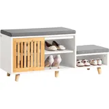 SoBuy FSR125 101 x 46 x 35 cm weiß / weiß