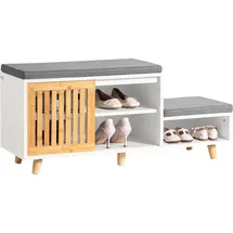SoBuy FSR125 101 x 46 x 35 cm weiß / weiß