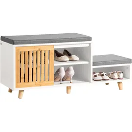 SoBuy FSR125 101 x 46 x 35 cm weiß / weiß