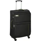 d & n Trolley Leicht mittlerer 67 cm Stoff Rollen Koffer 85 Liter Schwarz Bowatex - Schwarz