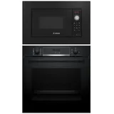 Bosch Einbau-Set Backofen Pyrolyse AutoPilot 10 + Mikrowelle 20 Liter