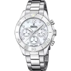 Festina Quarz Damen Boyfriend F20603/1 - beige,silber - 39mm