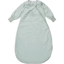 Sterntaler Schlafsack mit Armen 70cm Fuchs Filou - Jersey, leicht wattiert - abnehmbare Ärmel mit Klettverschluss & Handstulpen - 2-Wege-Reißverschluss & Kabelöffnung - für Kinder - 1,00 TOG, eisgrün