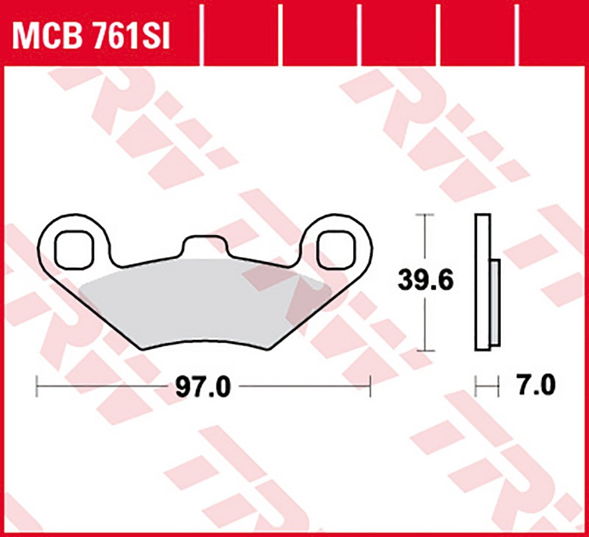 TRW Lucas Bremsbelag Sinter Offroad MCB761SI